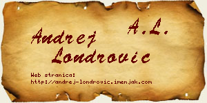 Andrej Londrović vizit kartica